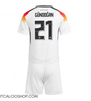 Germania Ilkay Gundogan #21 Prima Maglia Bambino Europei 2024 Manica Corta (+ Pantaloni corti)